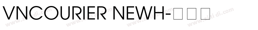 VnCourier NewH字体转换
